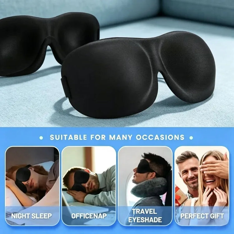 3D Memory Foam Sleep Masks – 2 Pack