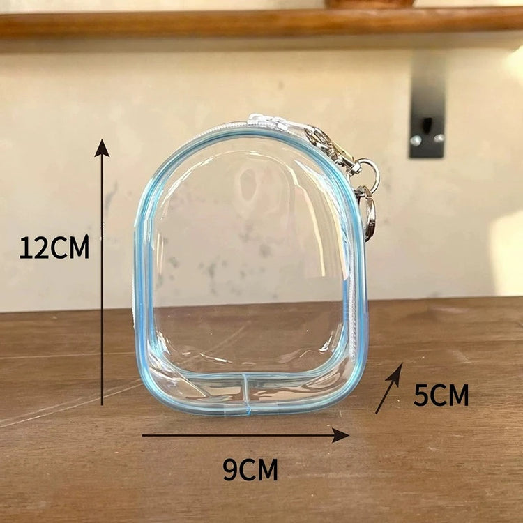 Clear Display Crossbody Bag with Keychain