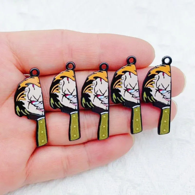 10pcs Chucky and Tiffany Couples Keychain