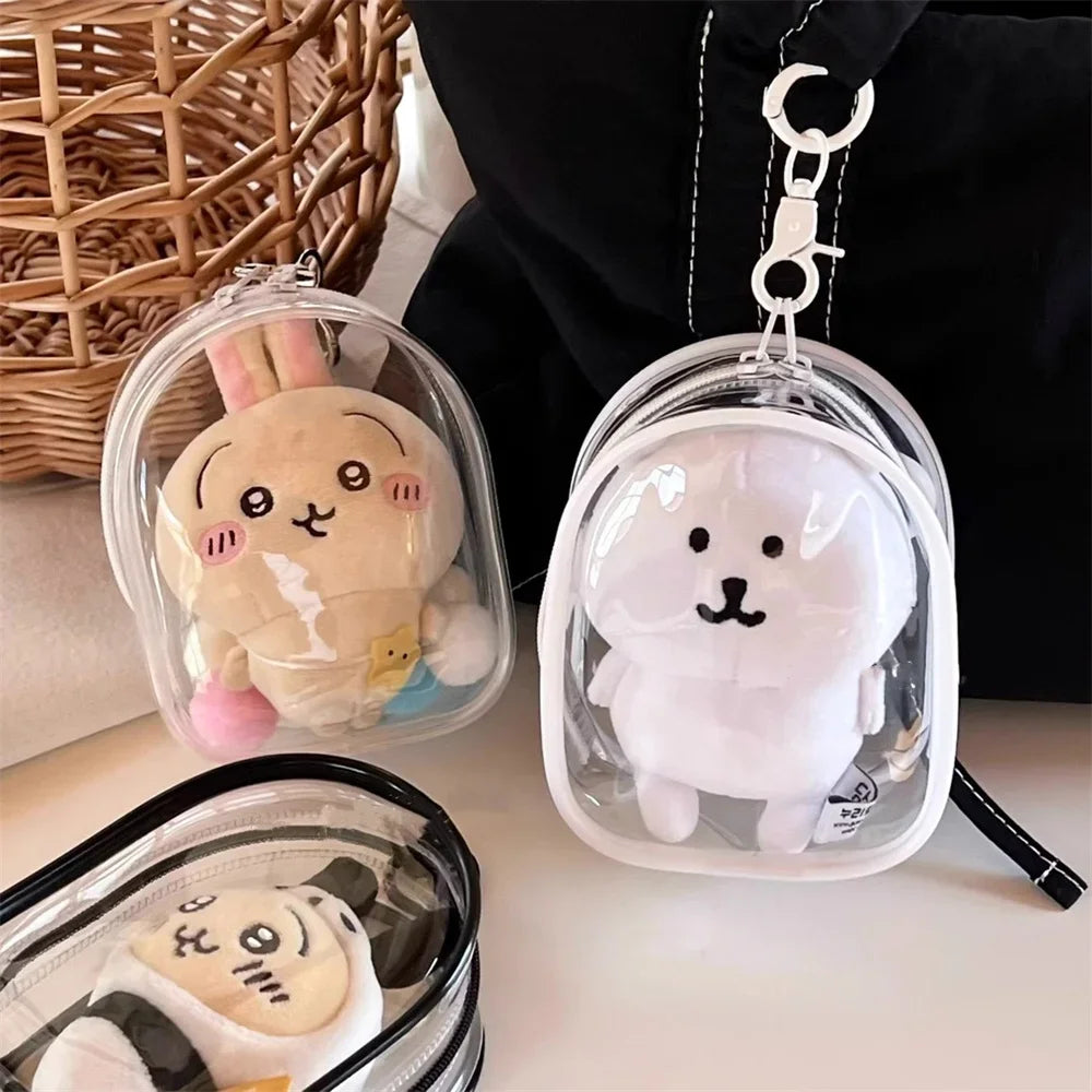 Clear Display Crossbody Bag with Keychain