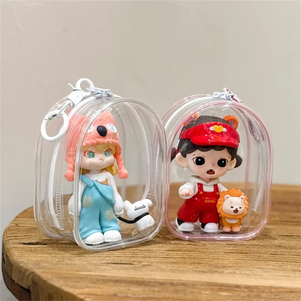 Clear Display Crossbody Bag with Keychain