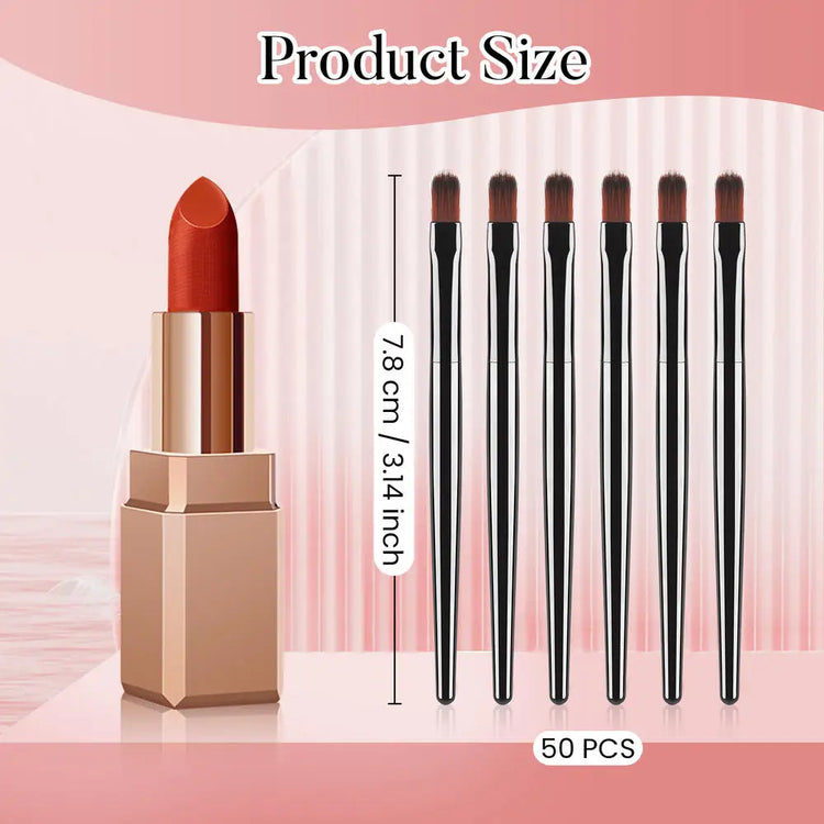 50/100pcs Disposable Lipstick Gloss Lip Brush