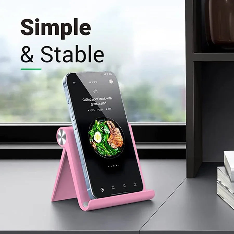 Foldable Phone Holder Adjustable Portable Stand Multi Device Anti Slip Stable Stand for Handheld Devices