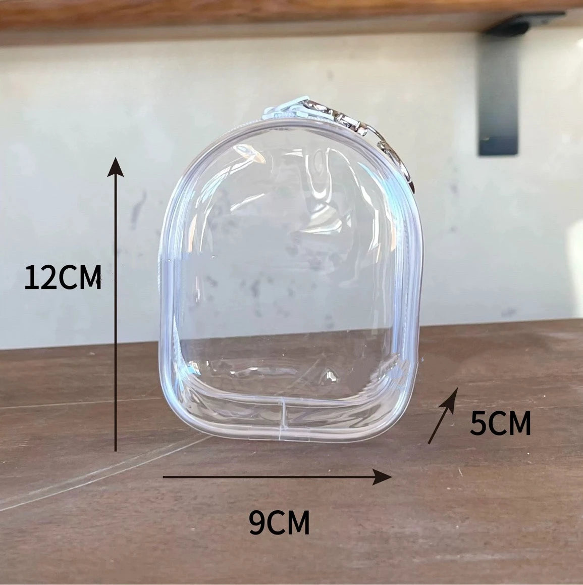Clear Display Crossbody Bag with Keychain