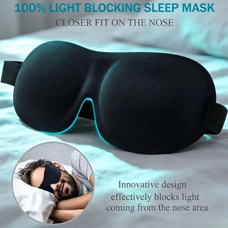 3D Memory Foam Sleep Masks – 2 Pack