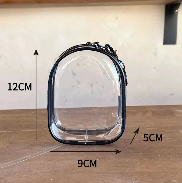 Clear Display Crossbody Bag with Keychain