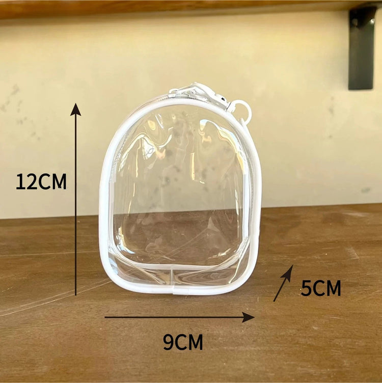 Clear Display Crossbody Bag with Keychain