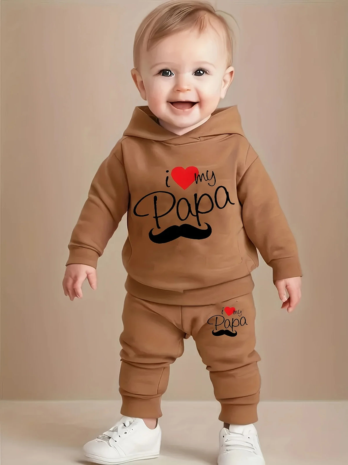 Baby Boy Fleece Hoodie & Pants Set