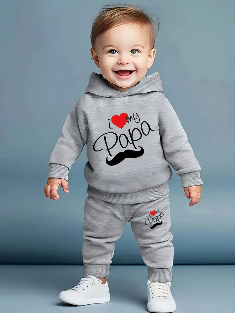 Baby Boy Fleece Hoodie & Pants Set