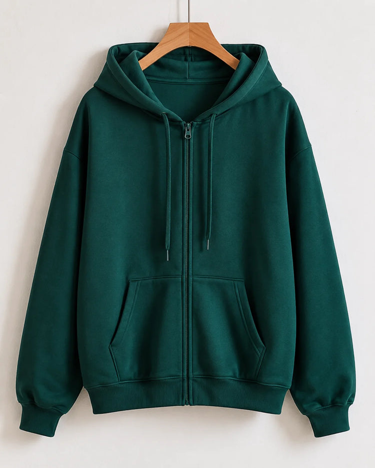 Women’s Oversized Zip-Up Hoodie