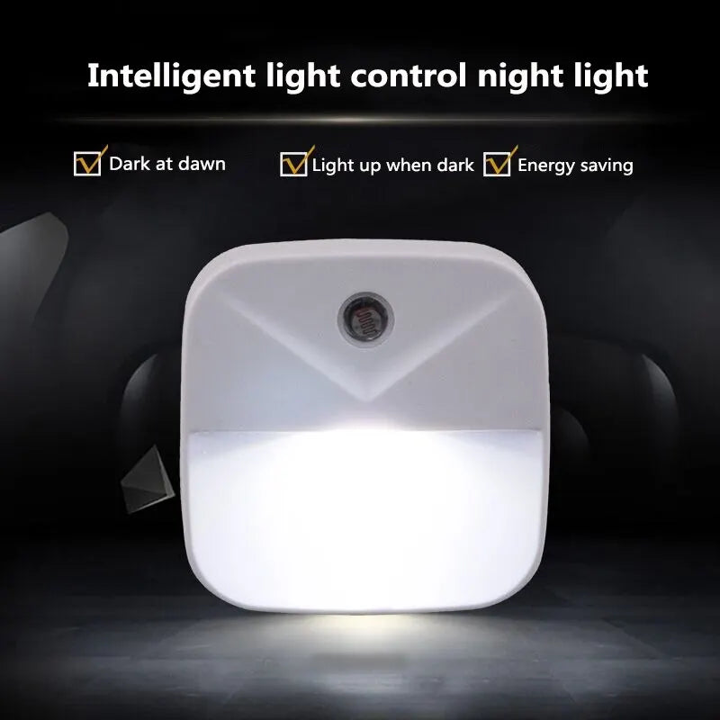 LED Night Light, Smart Wireless Light Control Sensor Light, 220V Wall Light For Home Corridors, Bathrooms, and Hallways