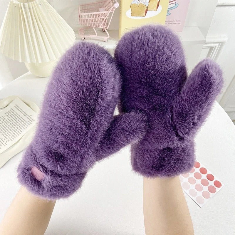 Women’s Plush-Lined Winter Gloves