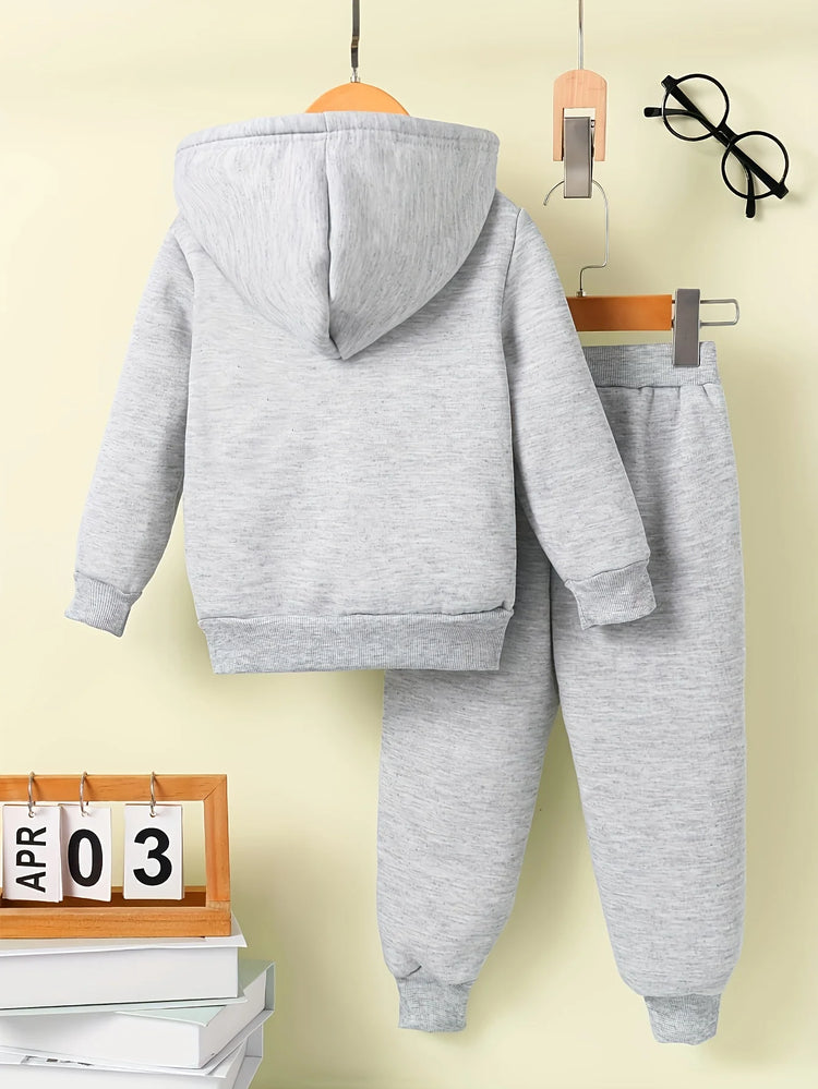 Baby Boy Fleece Hoodie & Pants Set