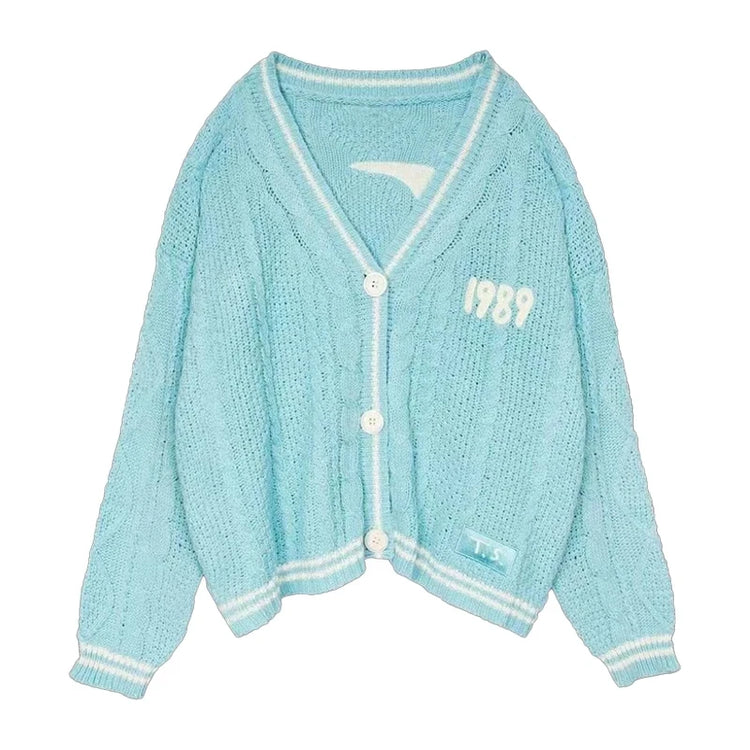 Cable-Knit Button-Down Cardigan