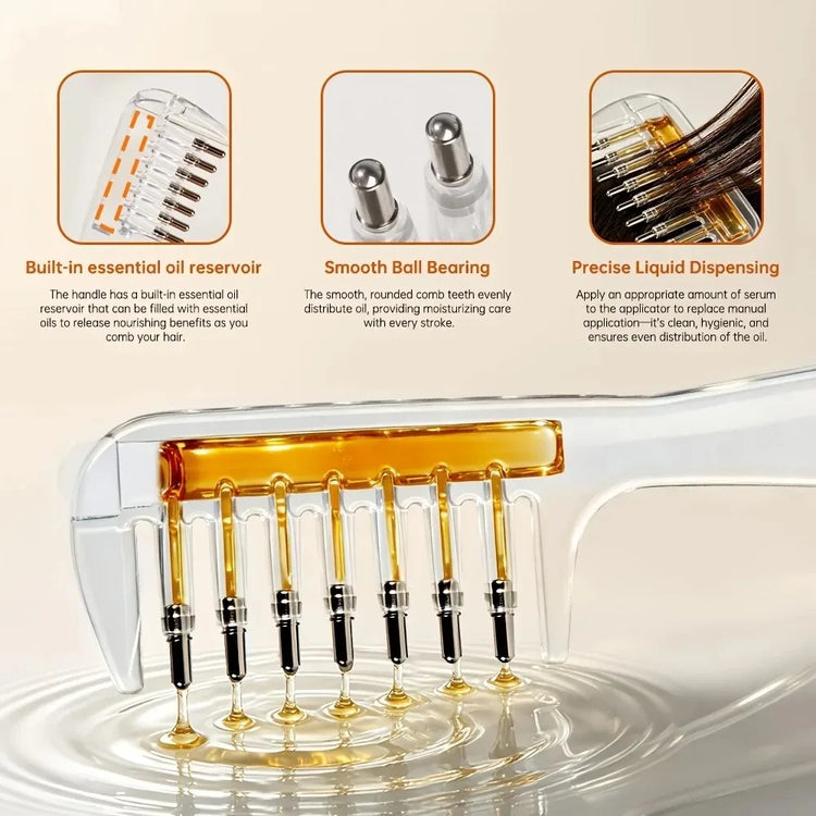 Scalp Applicator Comb for Hair Oil and Serum