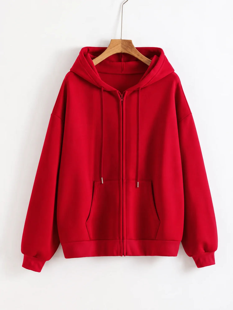 Women’s Oversized Zip-Up Hoodie