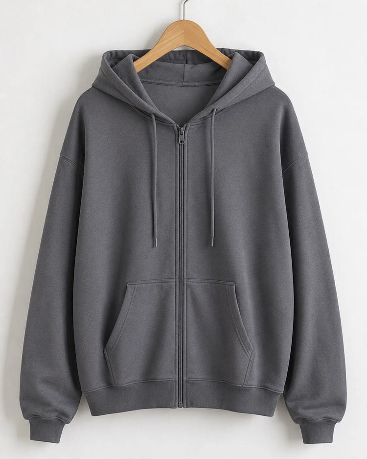 Women’s Oversized Zip-Up Hoodie