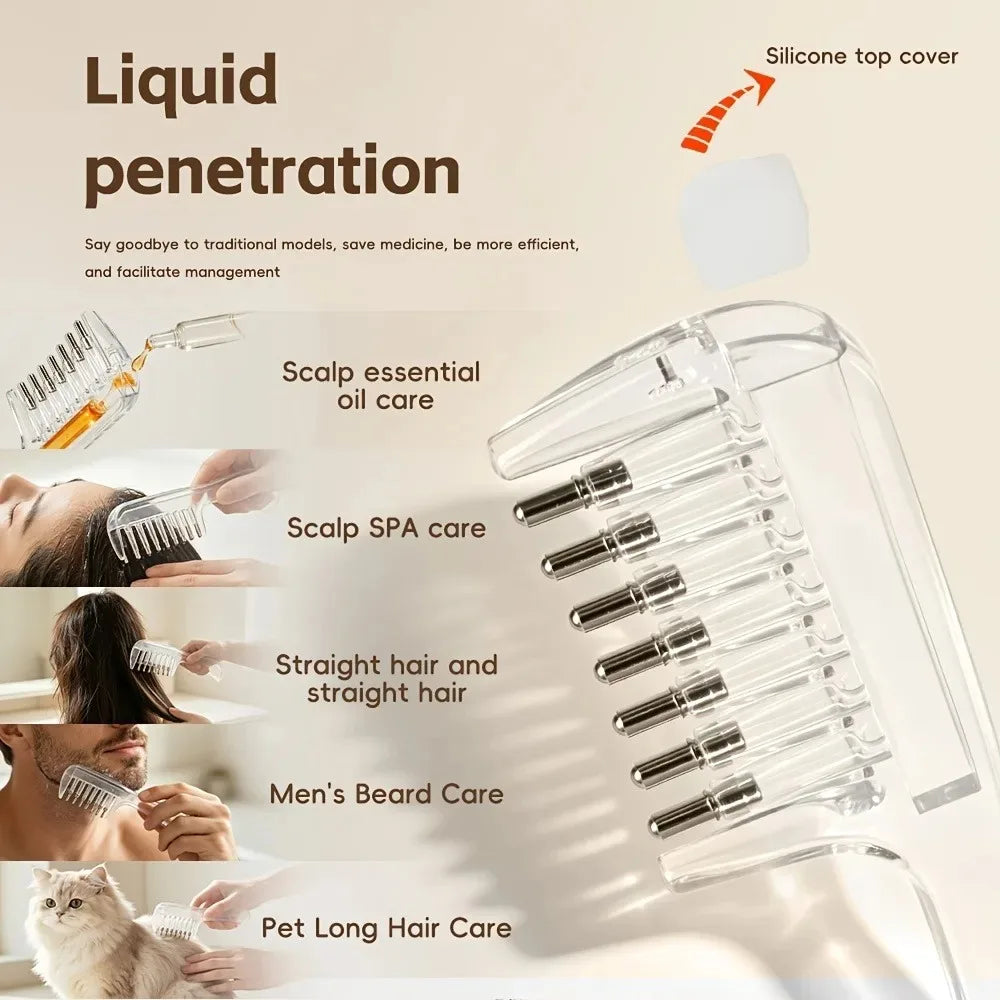 Scalp Applicator Comb for Hair Oil and Serum