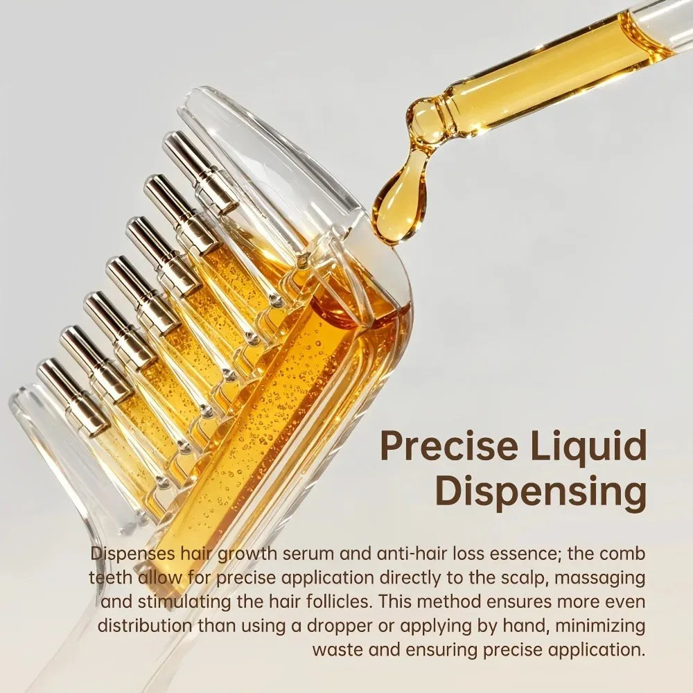 Scalp Applicator Comb for Hair Oil and Serum