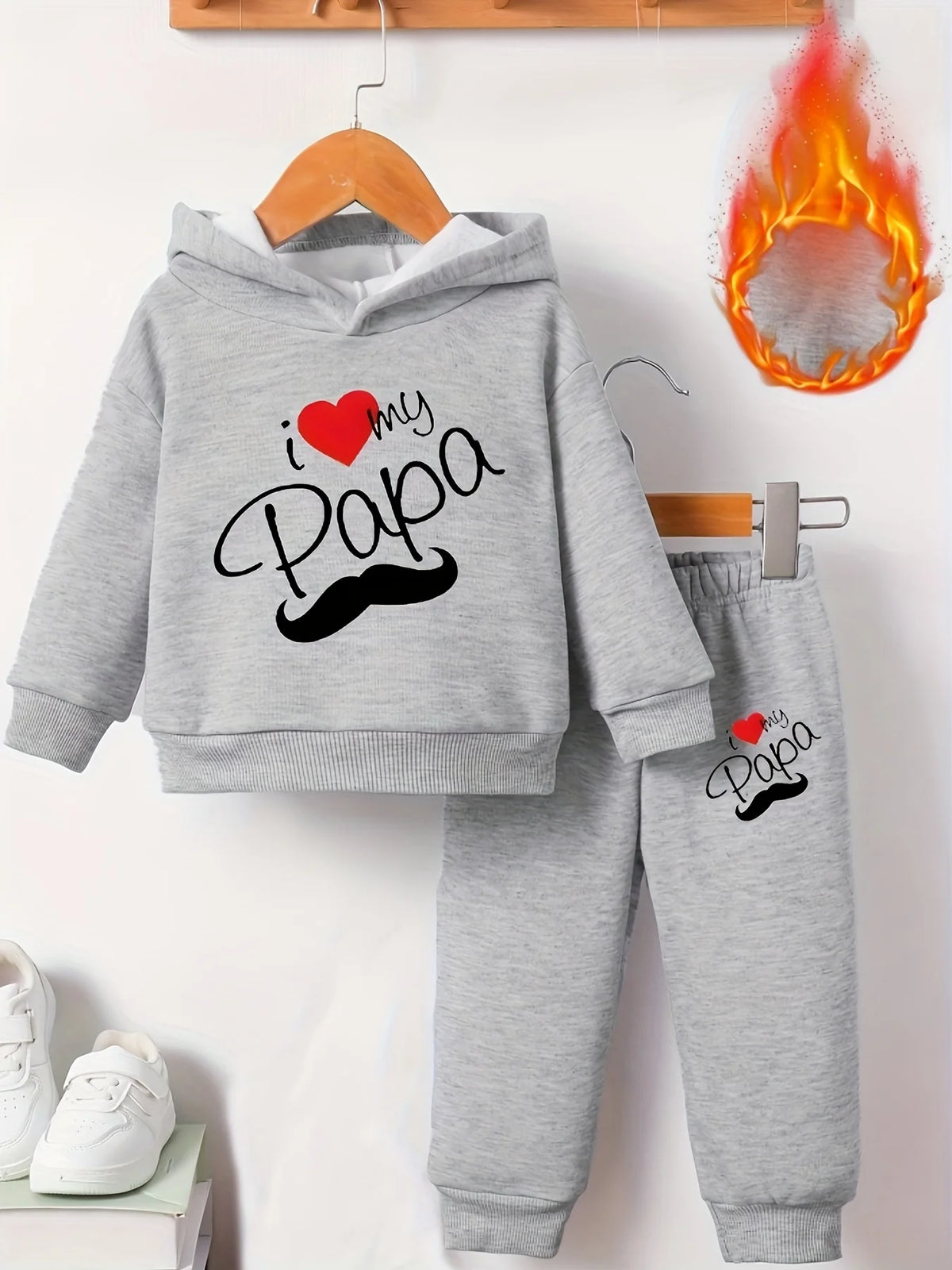 Baby Boy Fleece Hoodie & Pants Set