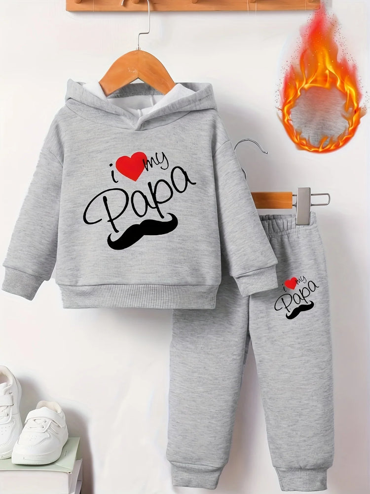 Baby Boy Fleece Hoodie & Pants Set