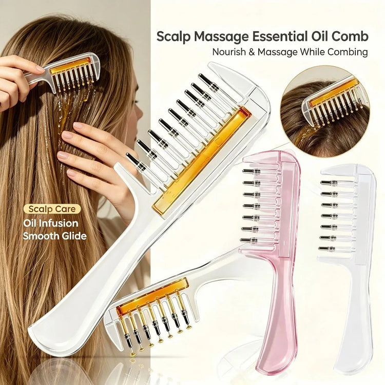Scalp Applicator Comb for Hair Oil and Serum