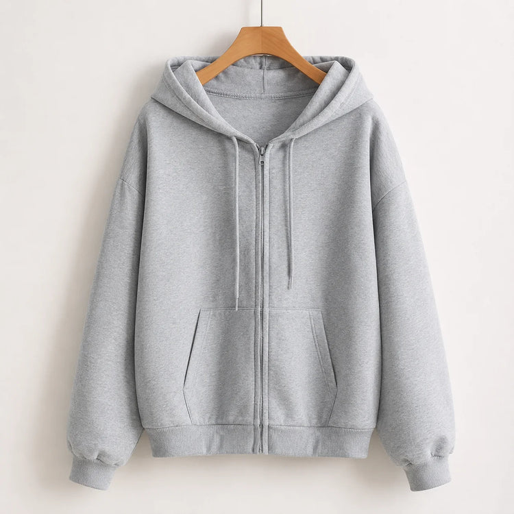 Women’s Oversized Zip-Up Hoodie