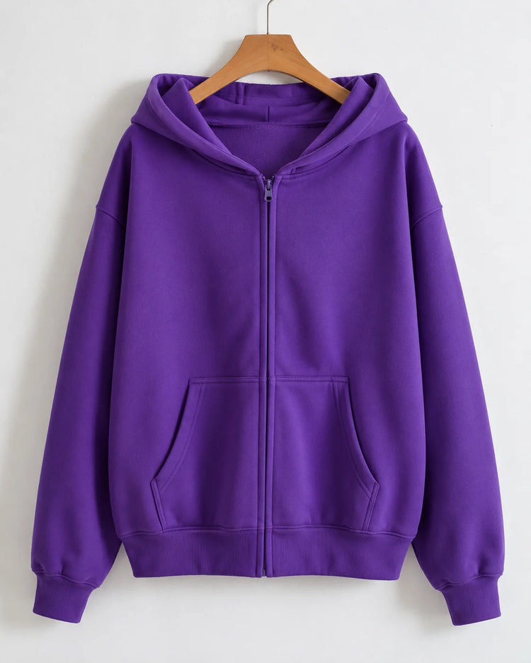 Women’s Oversized Zip-Up Hoodie