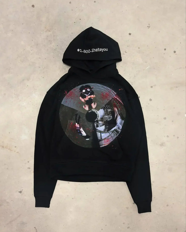 Oversized Y2K Graphic Hoodie