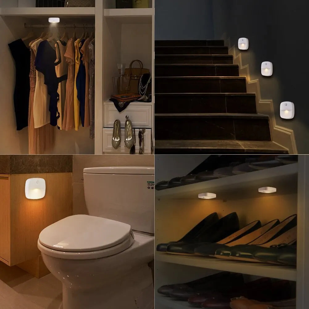 LED Night Light, Smart Wireless Light Control Sensor Light, 220V Wall Light For Home Corridors, Bathrooms, and Hallways