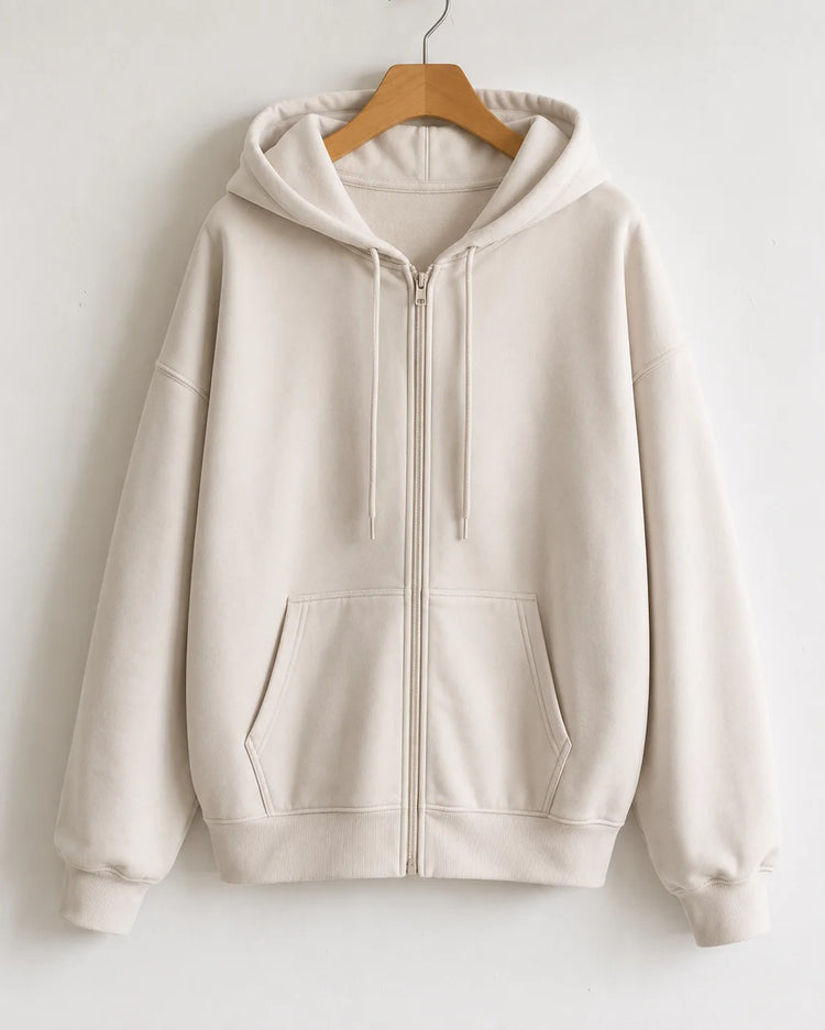 Women’s Oversized Zip-Up Hoodie