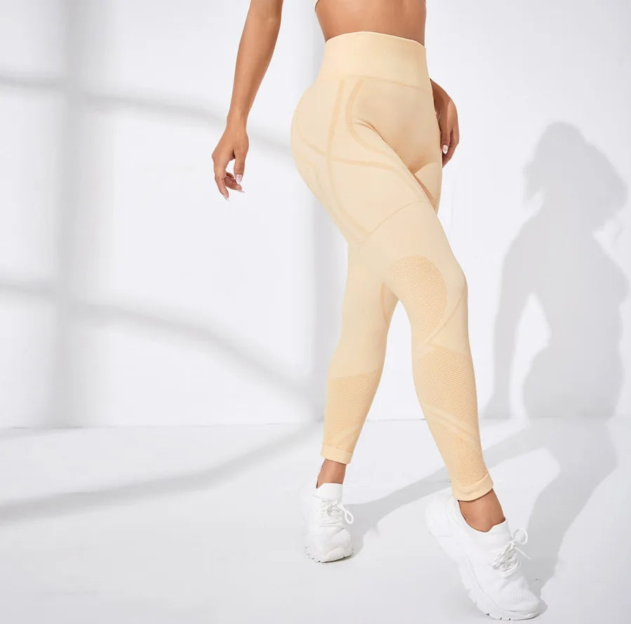 Seamless High Waist Push Up Yoga Leggings - Fitness Gym for Women