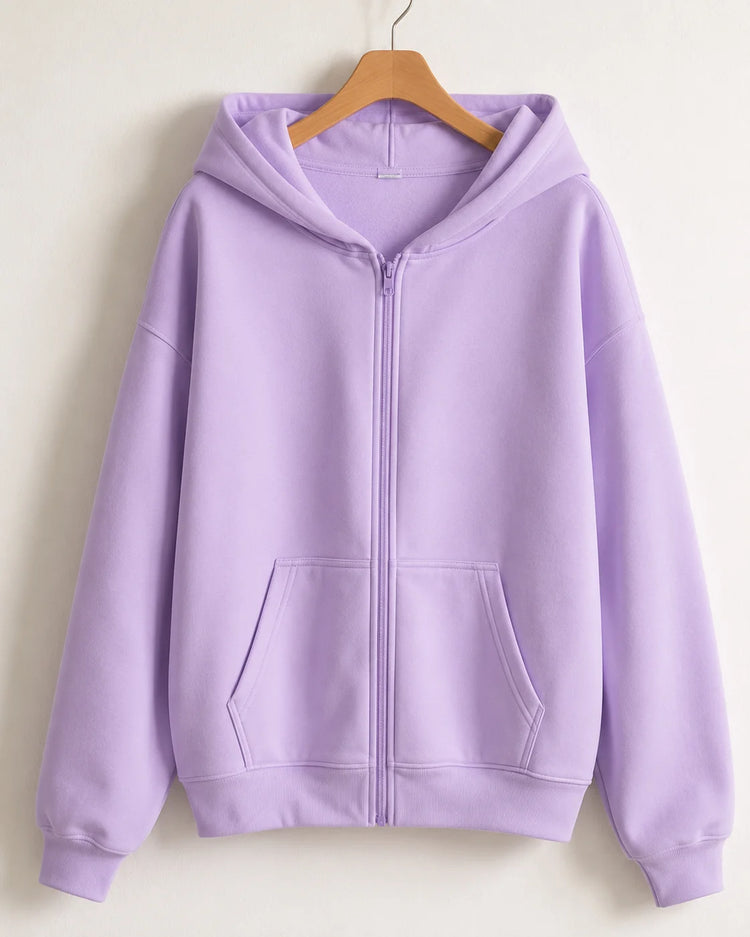 Women’s Oversized Zip-Up Hoodie