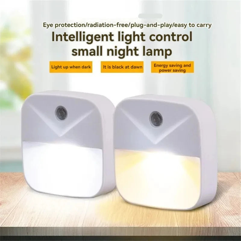 LED Night Light, Smart Wireless Light Control Sensor Light, 220V Wall Light For Home Corridors, Bathrooms, and Hallways