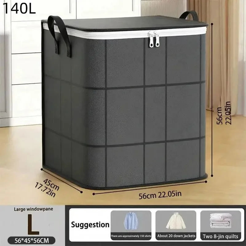 Foldable Storage Organizer for Bedding & Clothes