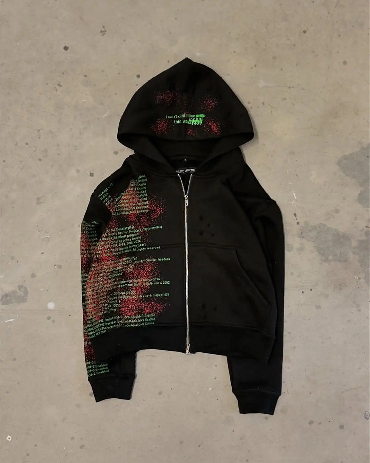 Oversized Y2K Graphic Hoodie