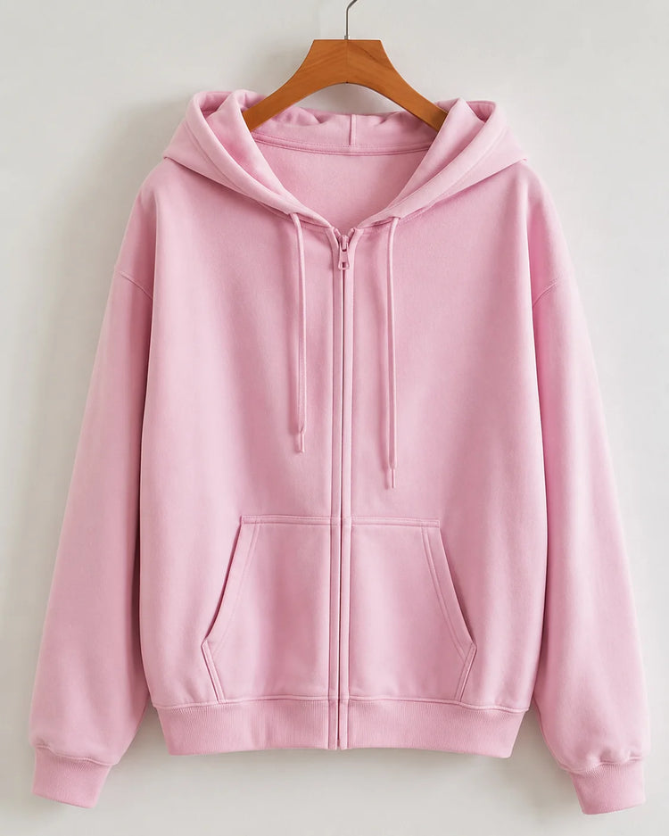 Women’s Oversized Zip-Up Hoodie