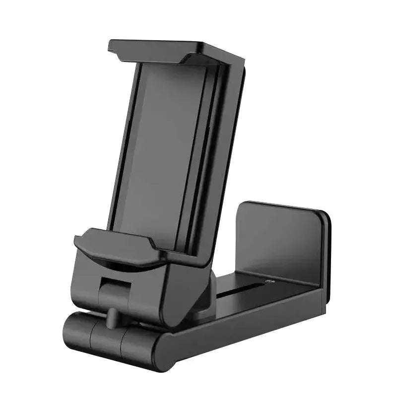 Foldable Tray Table Phone Mount - 360 Rotatable Adjustable Travel Stand for Flight, Train and Desk