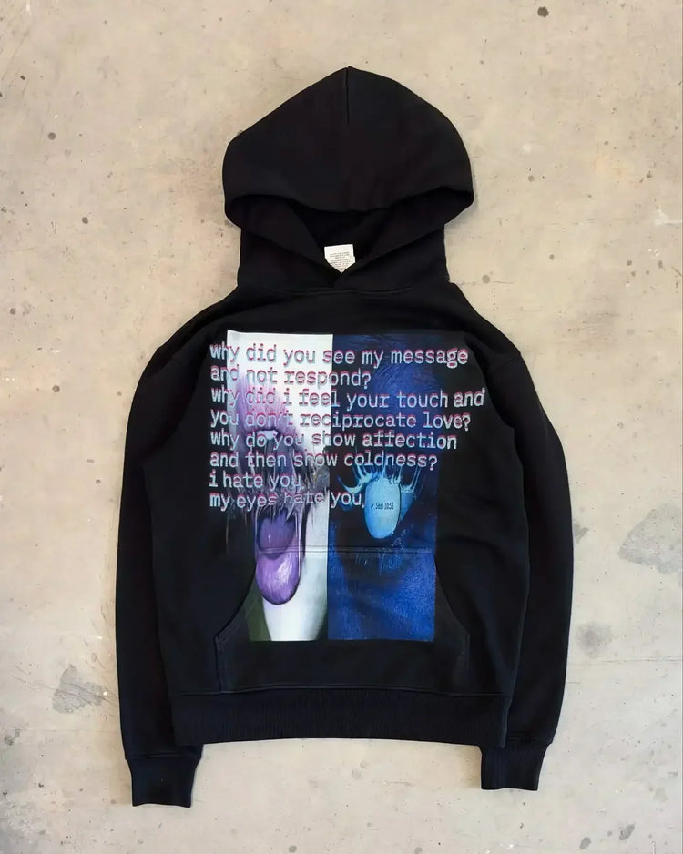 Oversized Y2K Graphic Hoodie