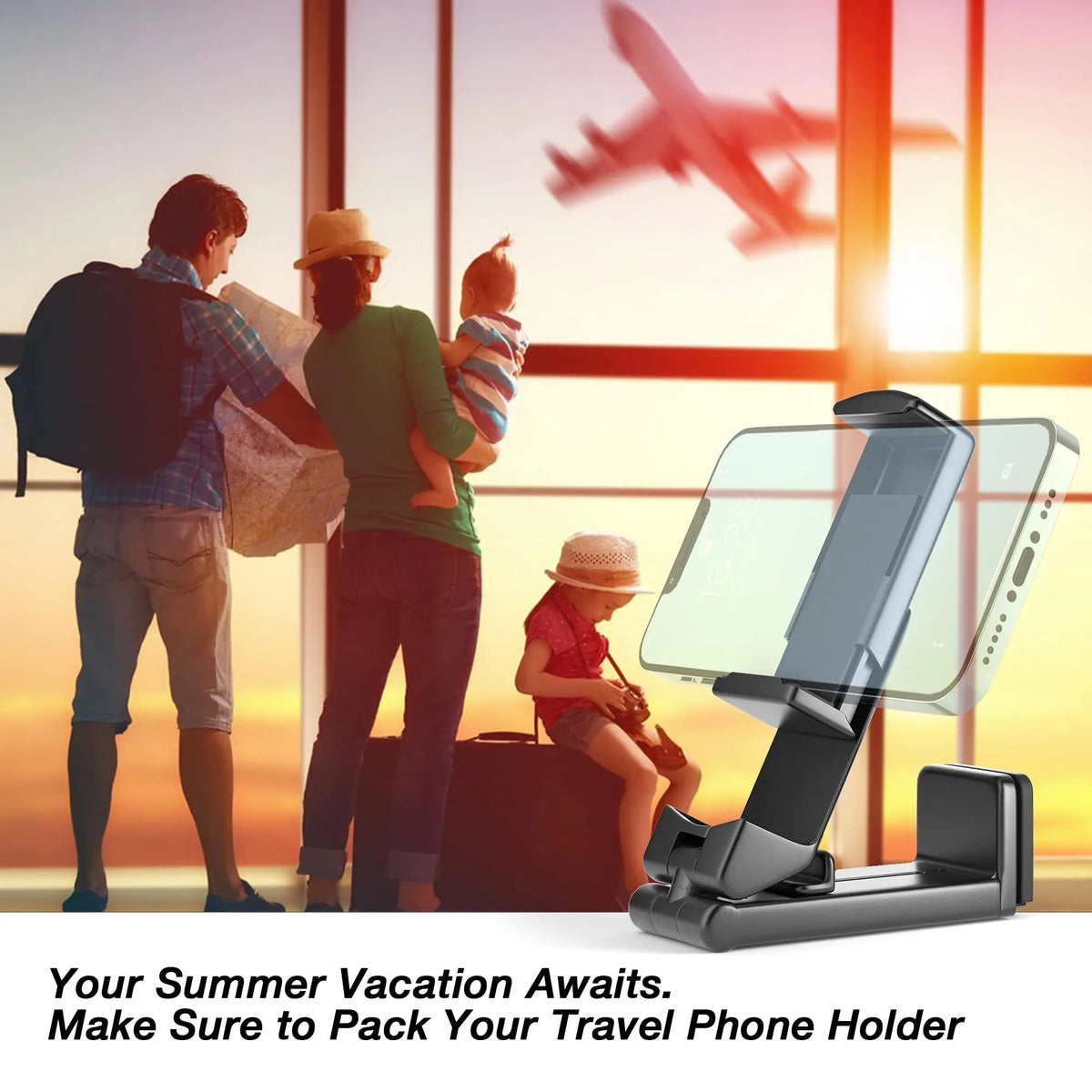 TravelFold - Foldable Airplane Phone Mount