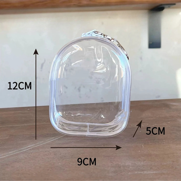 Clear Display Crossbody Bag with Keychain