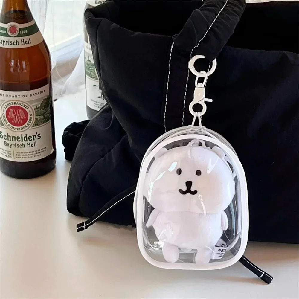 Clear Display Crossbody Bag with Keychain