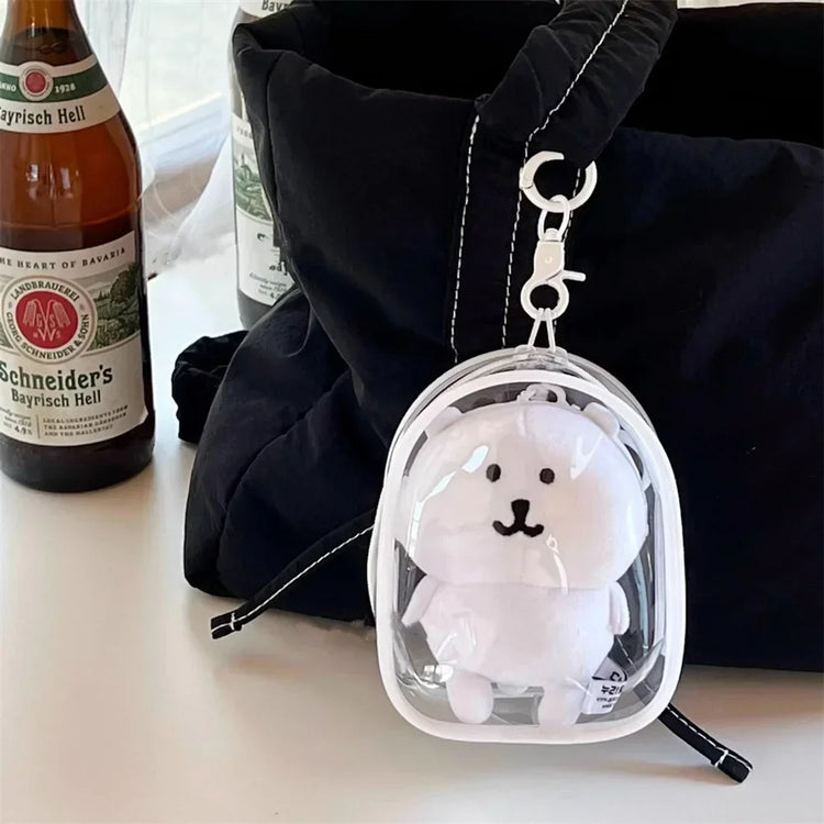 Clear Display Crossbody Bag with Keychain