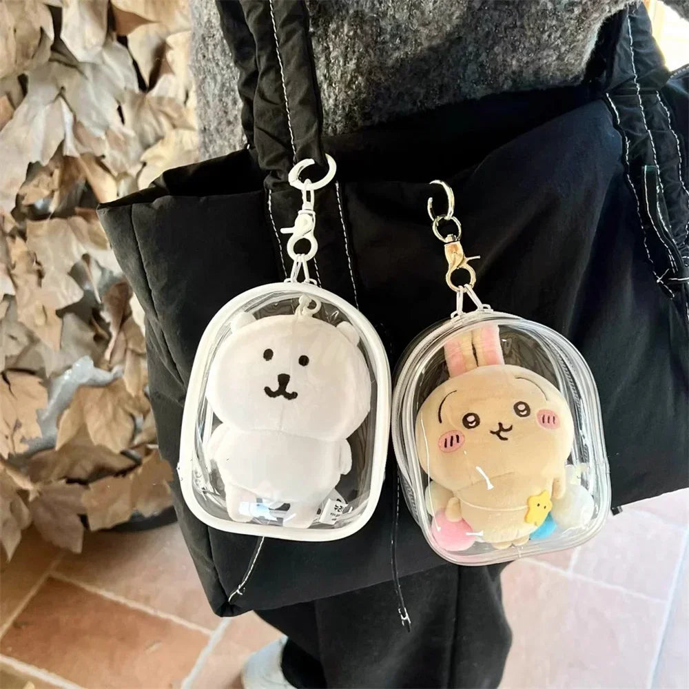 Clear Display Crossbody Bag with Keychain