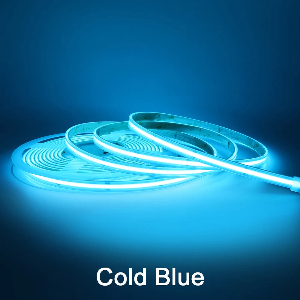 IP68 Waterproof COB LED Strip Lights - 1m, 3m & 5m
