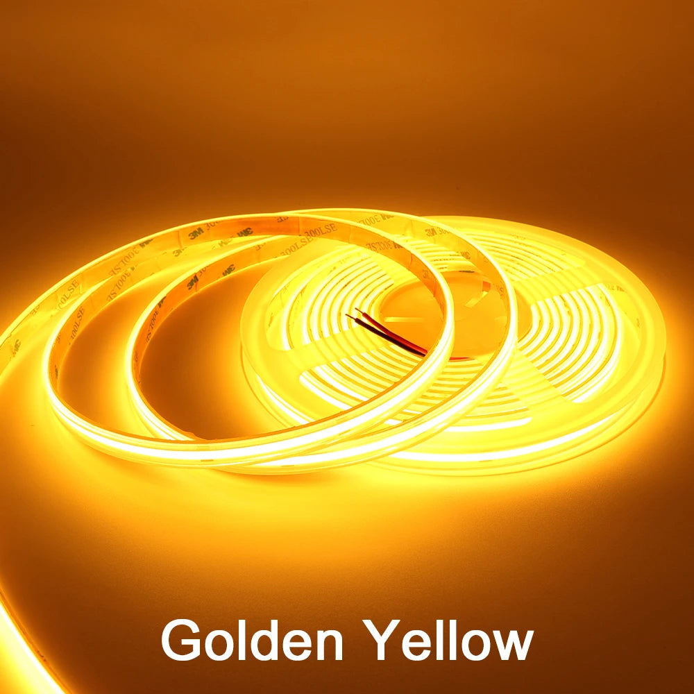 IP68 Waterproof COB LED Strip Lights - 1m, 3m & 5m
