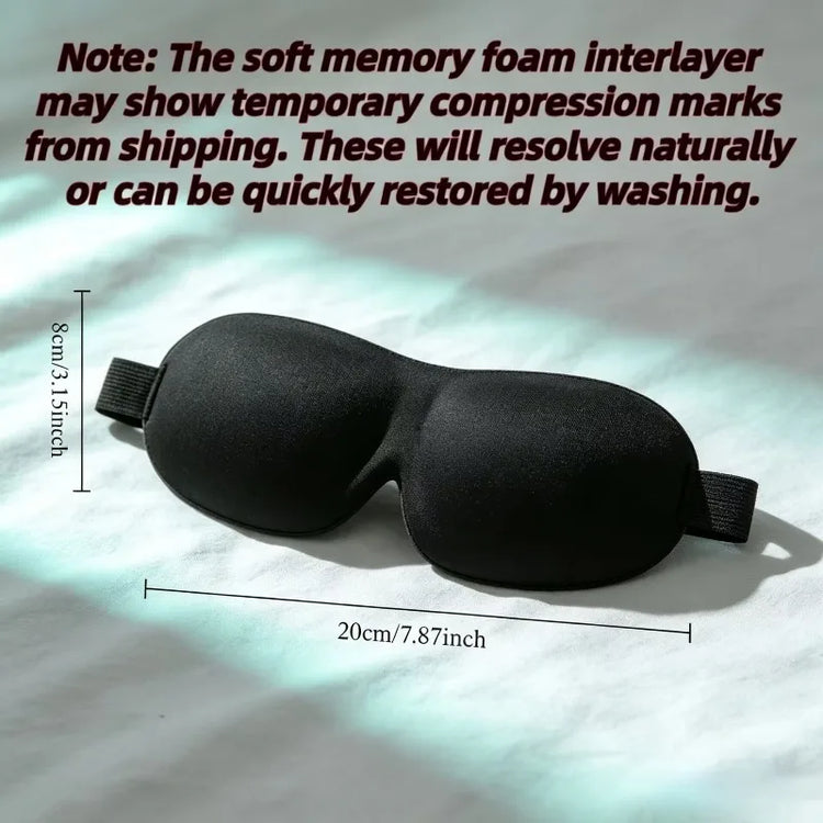 3D Memory Foam Sleep Masks – 2 Pack